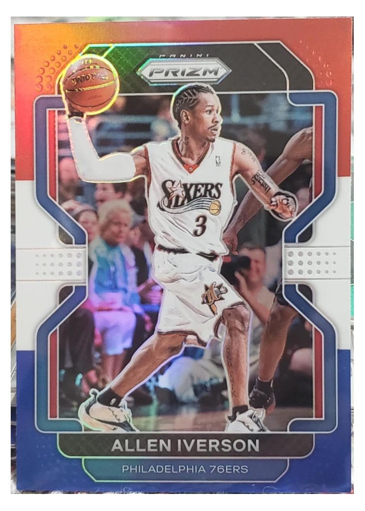 2021-22 Panini Prizm Base Set Allen Iverson #255 card