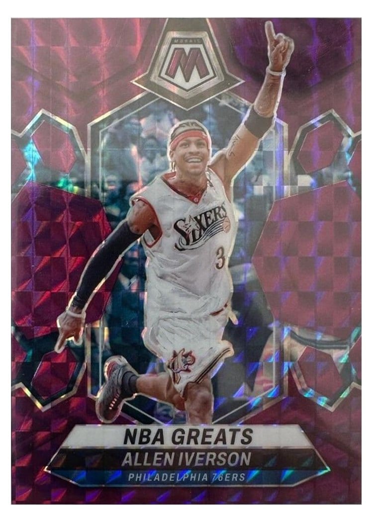 2023-24 Panini Mosaic Base Set Allen Iverson #300 card