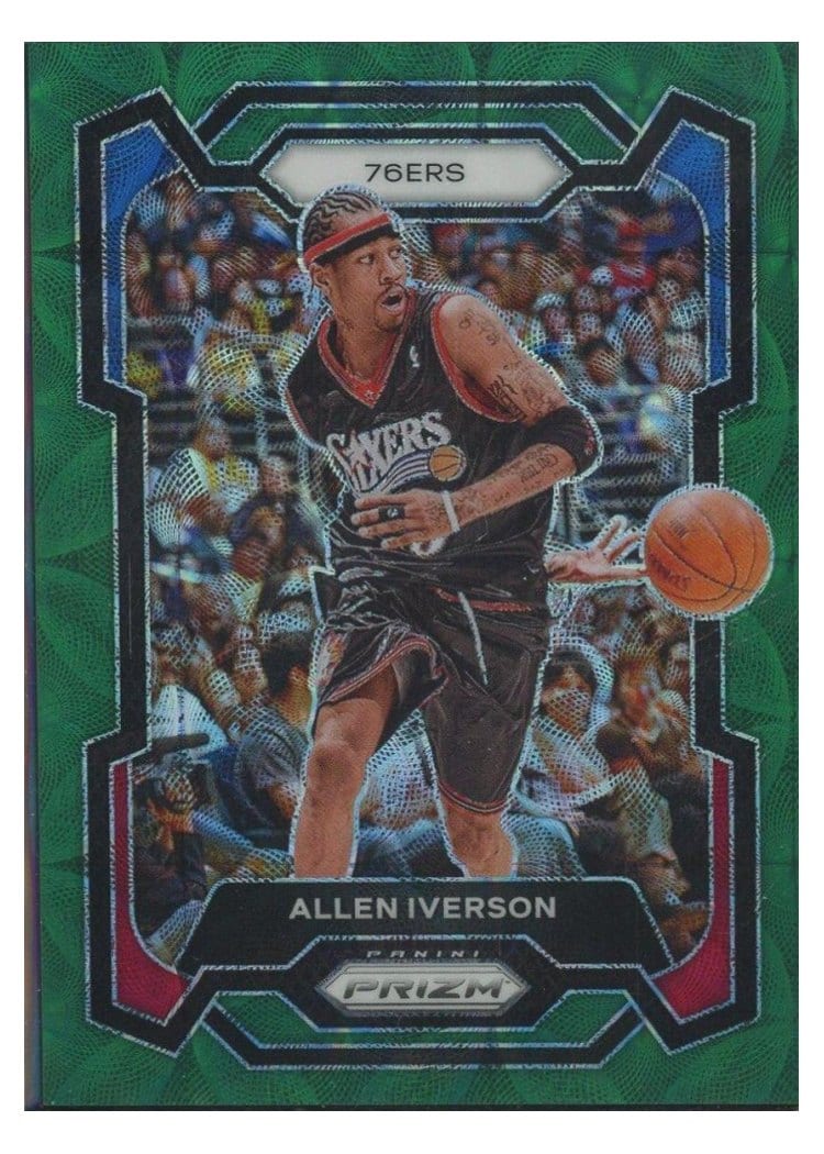 2023-24 Panini Prizm Base Set Allen Iverson #184 card