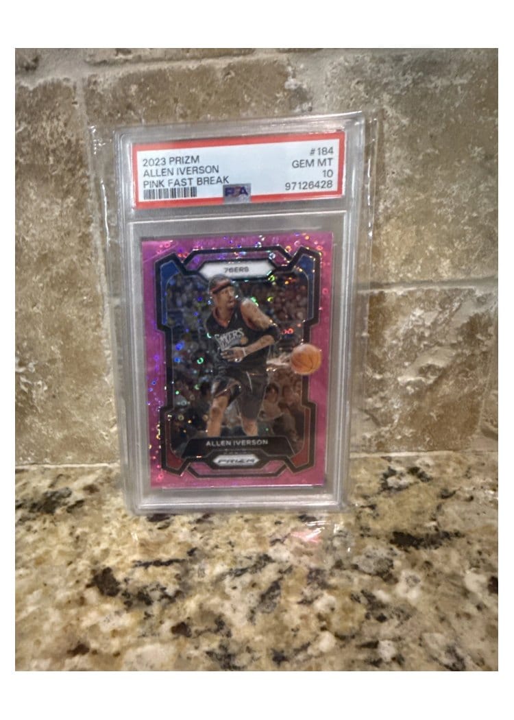 2023-24 Panini Prizm Base Set Allen Iverson #184 card