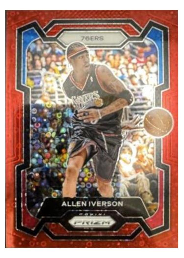 2023-24 Panini Prizm Base Set Allen Iverson #184 card
