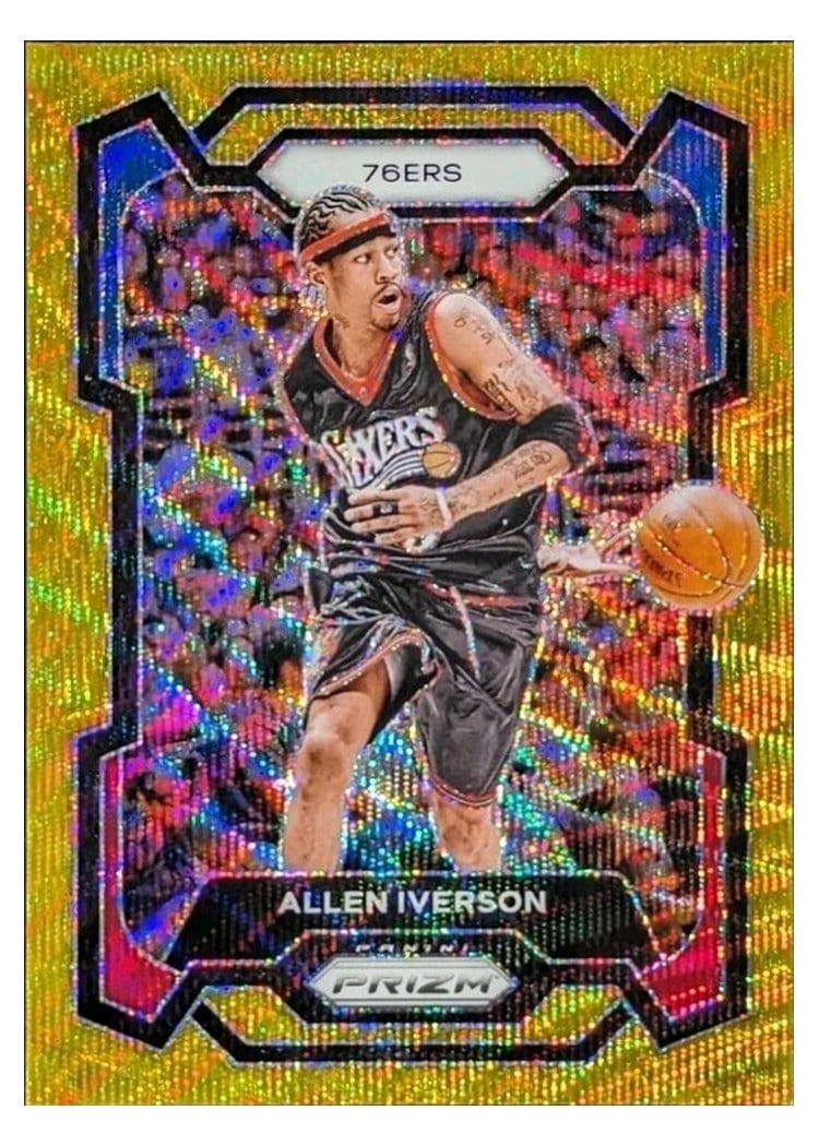 2023-24 Panini Prizm Base Set Allen Iverson #184 card