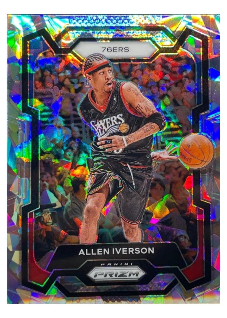 2023-24 Panini Prizm Base Set Allen Iverson #184 card