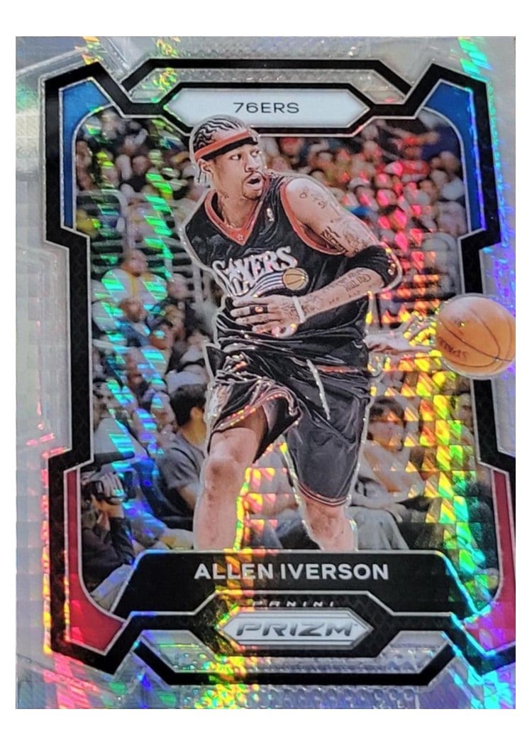 2023-24 Panini Prizm Base Set Allen Iverson #184 card