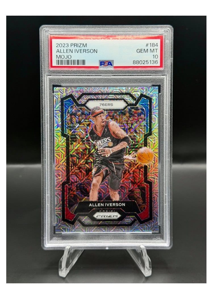 2023-24 Panini Prizm Base Set Allen Iverson #184 card