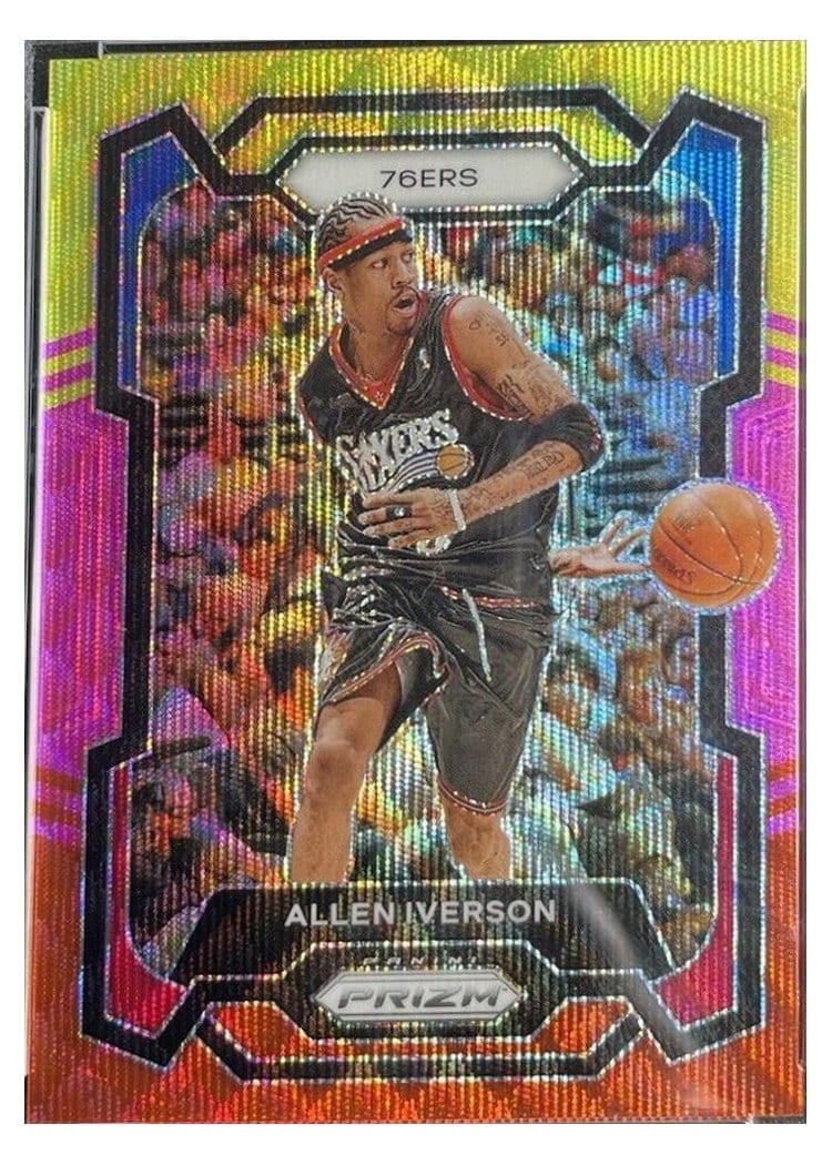 2023-24 Panini Prizm Base Set Allen Iverson #184 card