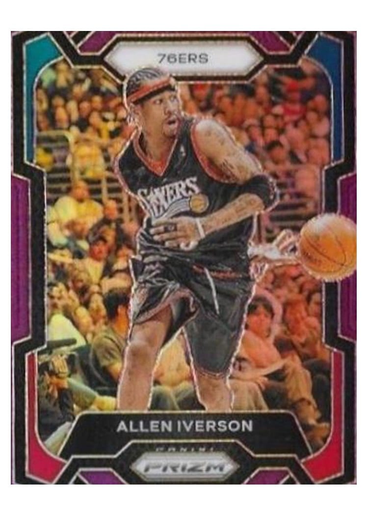 2023-24 Panini Prizm Base Set Allen Iverson #184 card