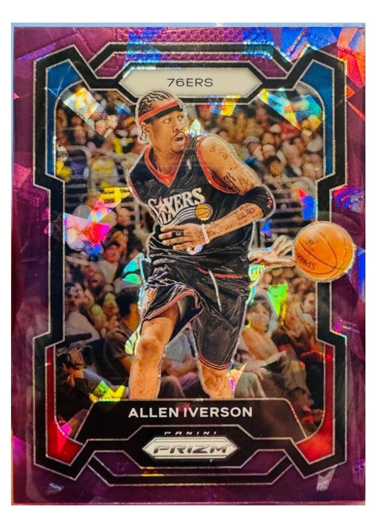 2023-24 Panini Prizm Base Set Allen Iverson #184 card