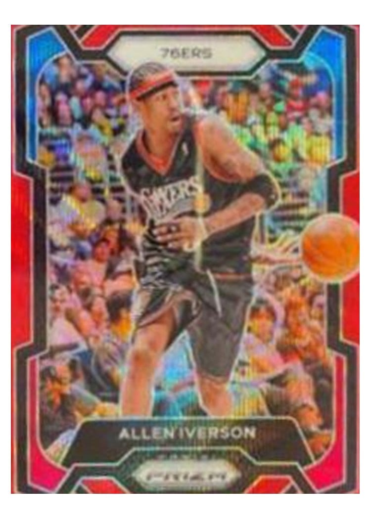 2023-24 Panini Prizm Base Set Allen Iverson #184 card
