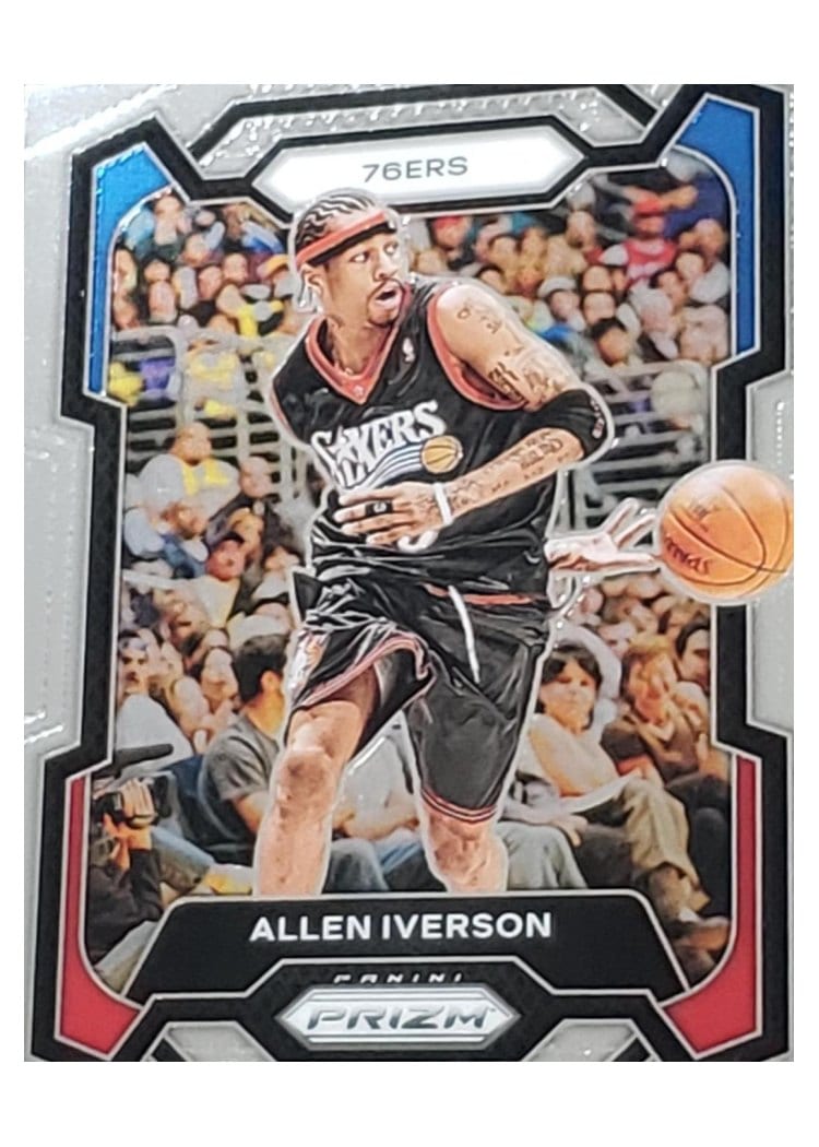 2023-24 Panini Prizm Base Set Allen Iverson #184 card