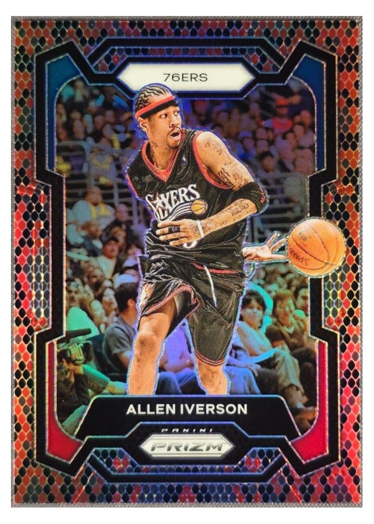 2023-24 Panini Prizm Base Set Allen Iverson #184 card