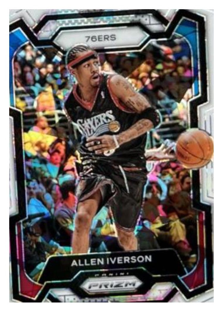 2023-24 Panini Prizm Base Set Allen Iverson #184 card
