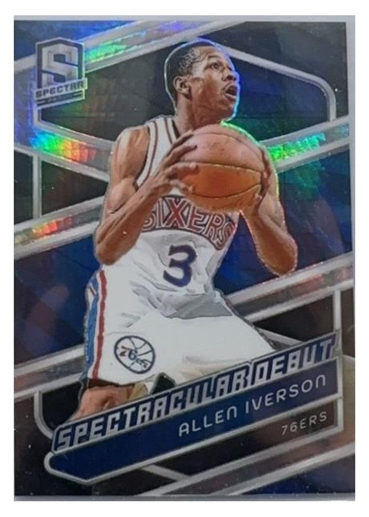 2023-24 Panini Spectra Base Set Allen Iverson #198 card
