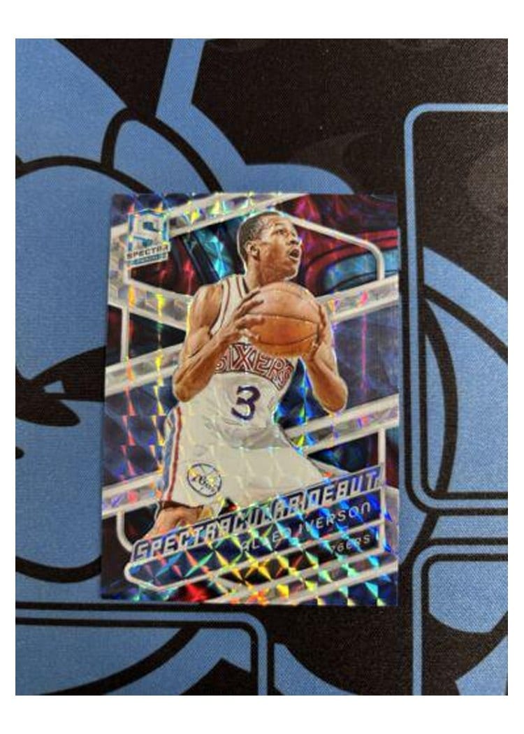 2023-24 Panini Spectra Base Set Allen Iverson #198 card