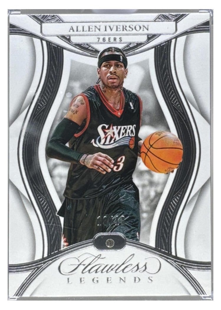 2024-25 Panini Flawless Base Gems Allen Iverson #105 card