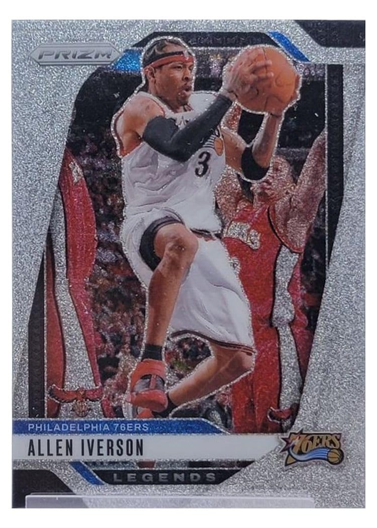 2024-25 Panini Prizm Base Set Allen Iverson Glitter #291 card