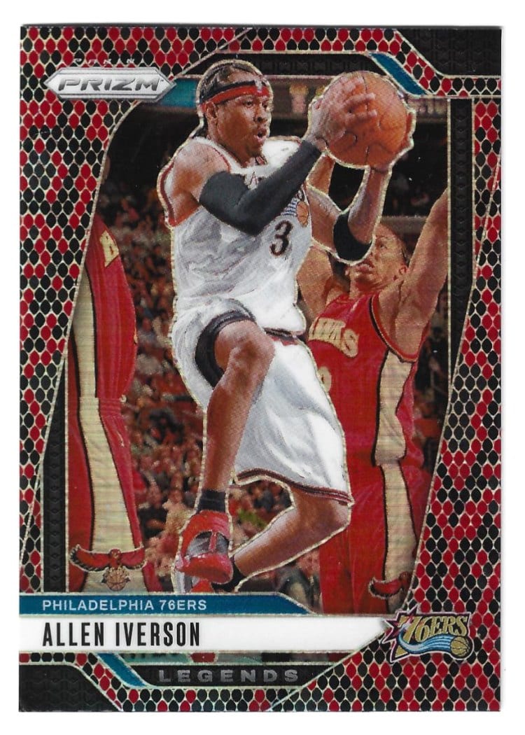 2024-25 Panini Prizm Base Set Allen Iverson #291 card