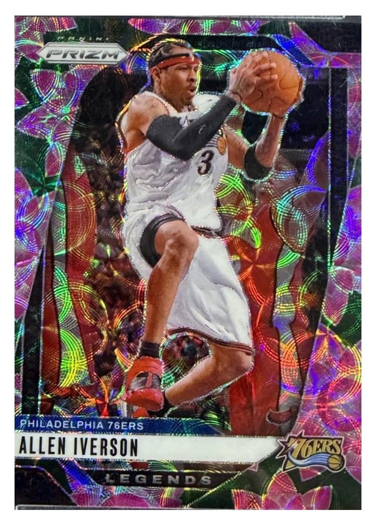 2024-25 Panini Prizm Base Set Allen Iverson #291 card