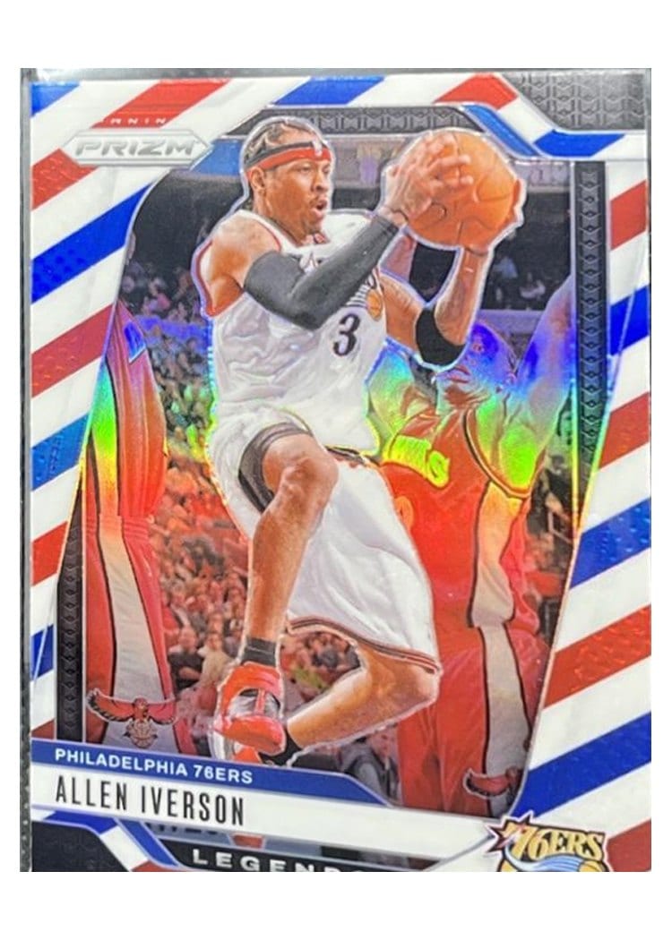 2024-25 Panini Prizm Base Set Allen Iverson #291 card