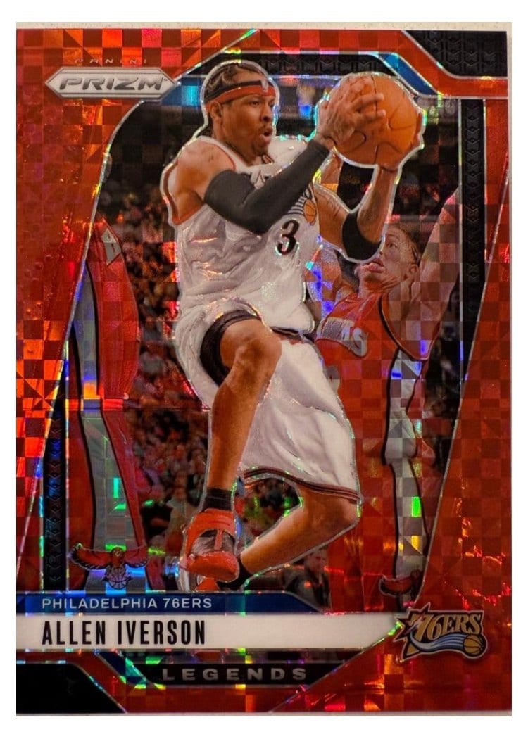 2024-25 Panini Prizm Base Set Allen Iverson Red Power #291 card