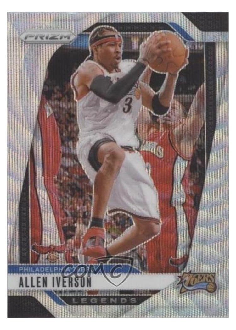 2024-25 Panini Prizm Base Set Allen Iverson #291 card