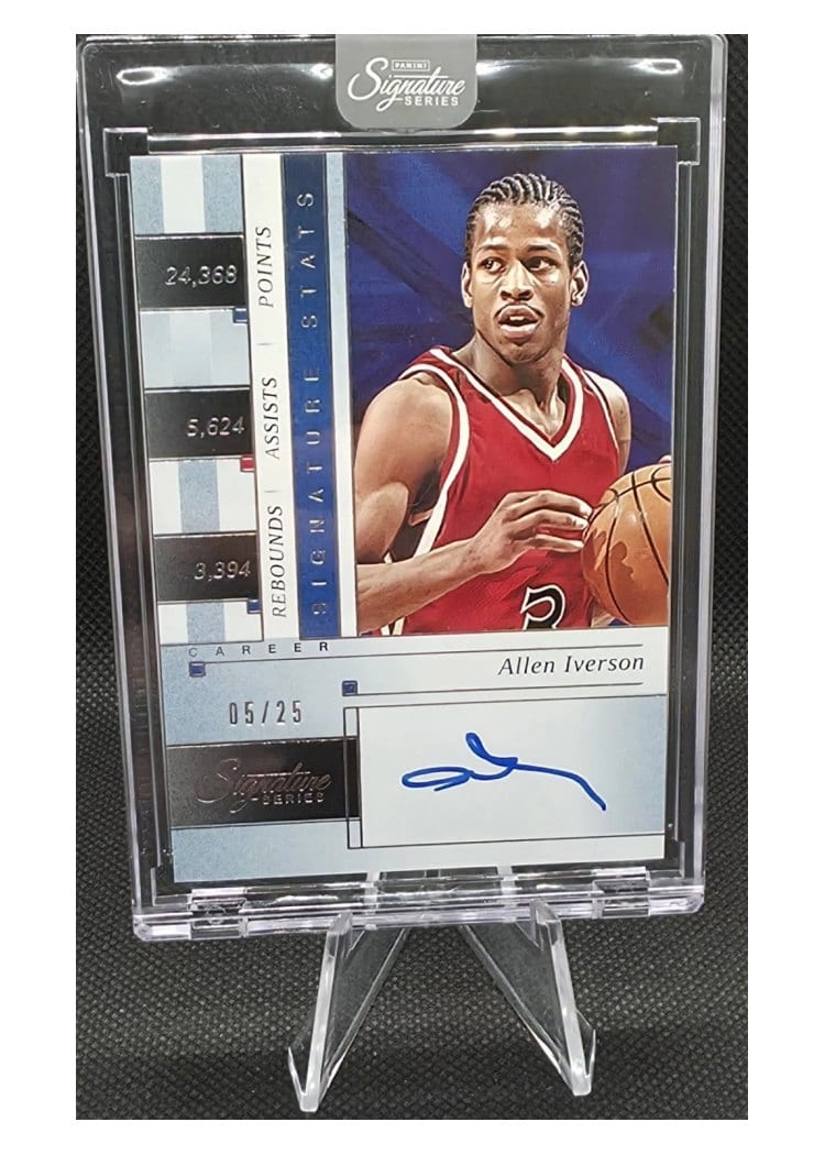 2025-26 Panini Signature Series Signature Stats Allen Iverson #1 card