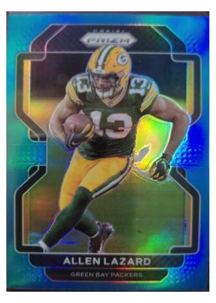 2021 Panini Prizm Base Set Allen Lazard Light Blue Prizm #136 card