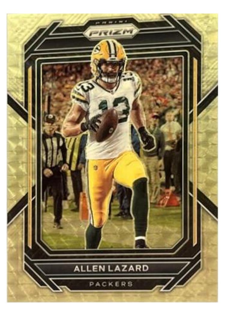2022 Panini Prizm Base Set Allen Lazard Gold Vinyl #106