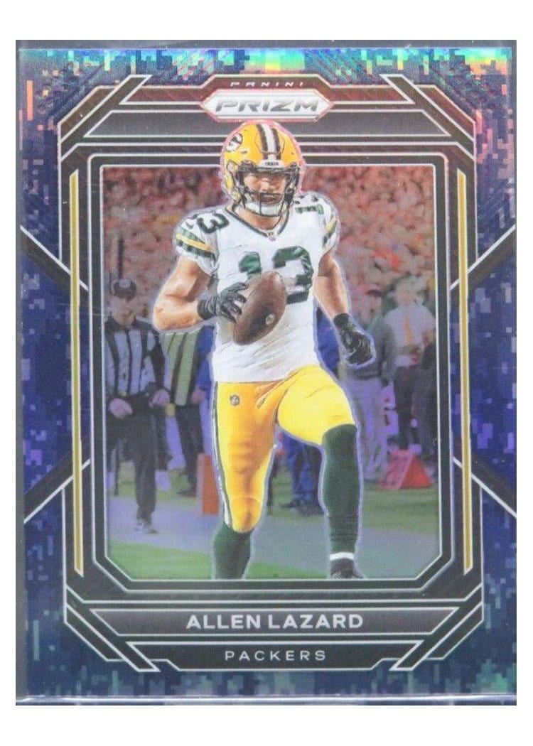 2022 Panini Prizm Base Set Allen Lazard Navy Camo #106 card