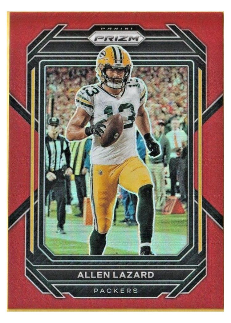2022 Panini Prizm Base Set Allen Lazard Red #106 card