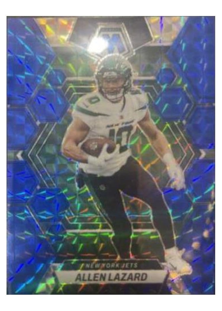 2023 Panini Mosaic Base Set Allen Lazard Blue #76 card
