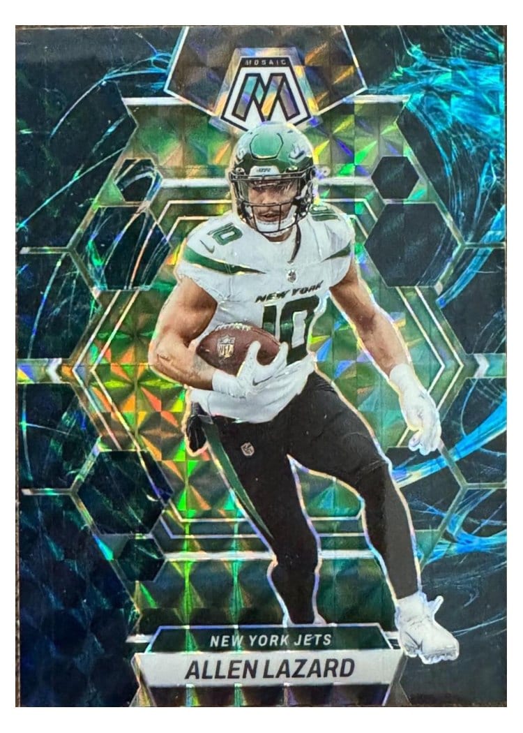 2023 Panini Mosaic Base Set Allen Lazard Genesis #76 card