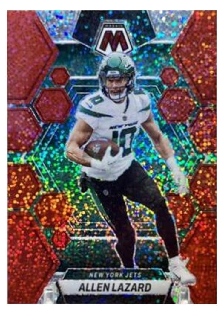 2023 Panini Mosaic Base Set Allen Lazard Red Sparkle #76 card