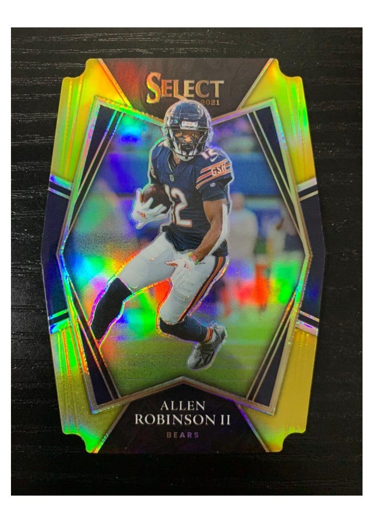 2021 Panini Select Base Set Allen Robinson II Gold Die Cut #108 card