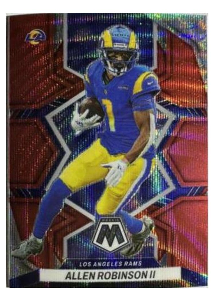 2022 Panini Mosaic Base Set Allen Robinson II Red Wave #111 card