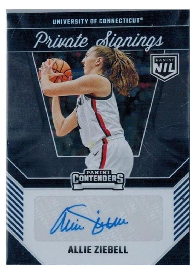 2024 Panini UConn Contenders Private Signings Allie Ziebell #AZ card