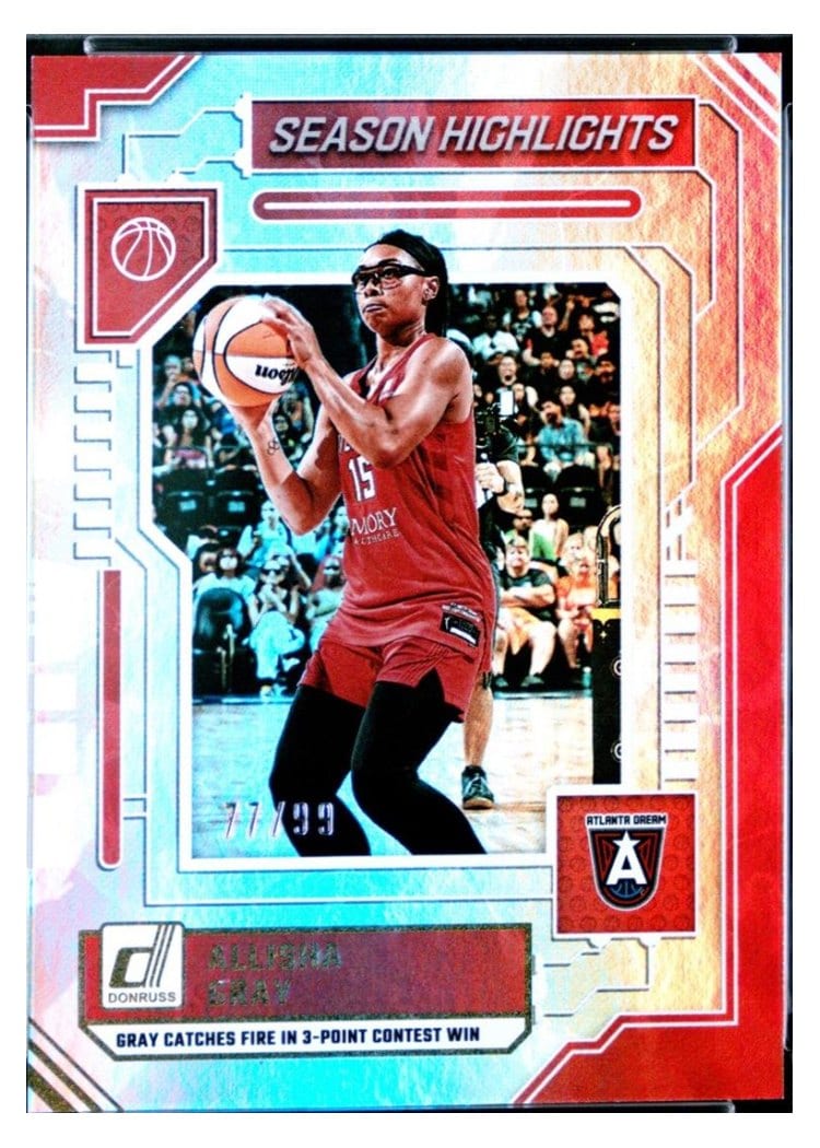 2025-26 Donruss WNBA Season Highlights Allisha Gray #5 card