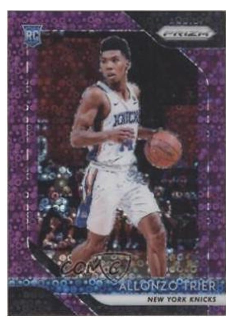 2018-19 Panini Prizm Base Set Allonzo Trier #209 card