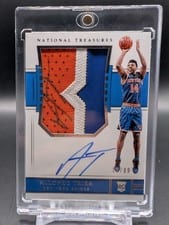 2018 Panini National Treasures Allonzo Trier #141 card