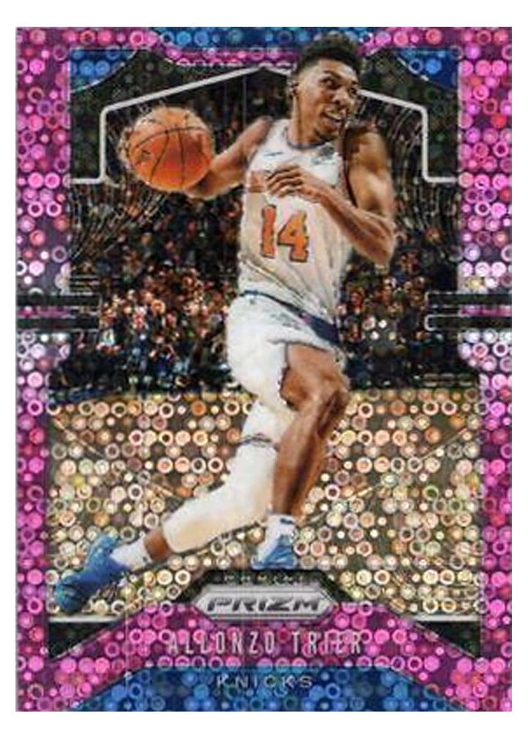 2019-20 Panini Prizm Base Set Allonzo Trier Fast Break Prizm Pink #180 card