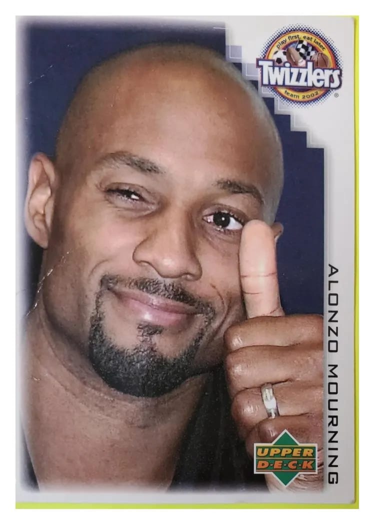 2002 Upper Deck Alonso Mourning #6 card