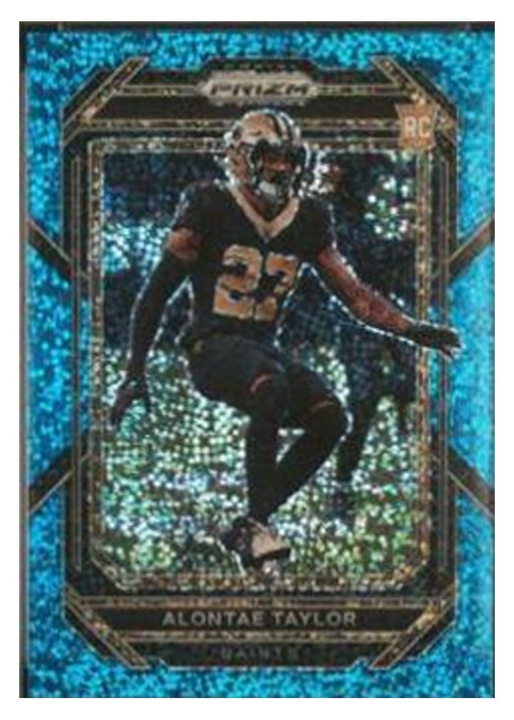 2022 Panini Prizm Base Set Alontae Taylor #392 card