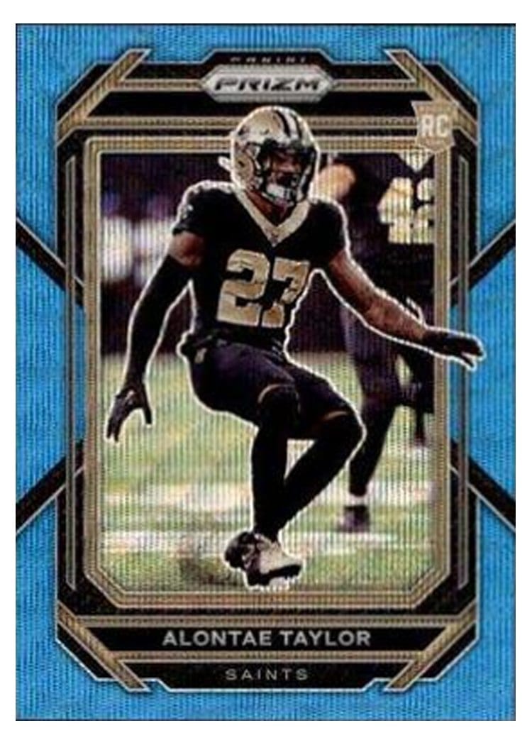 2022 Panini Prizm Base Set Alontae Taylor #392 card