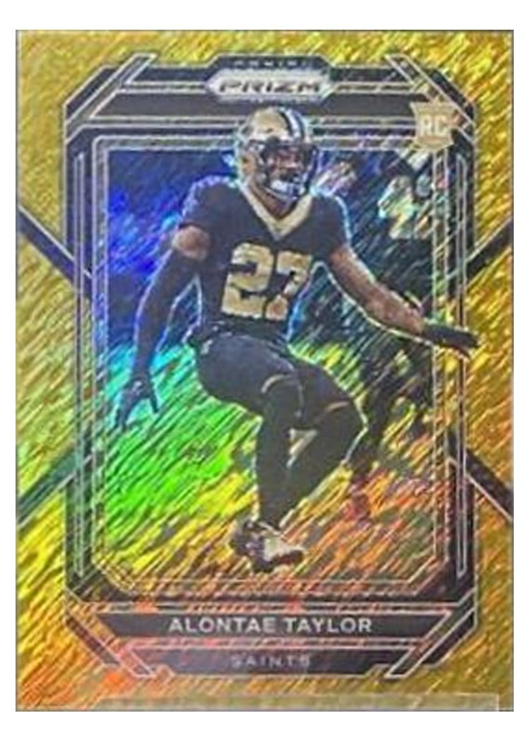 2022 Panini Prizm Base Set Alontae Taylor #392 card