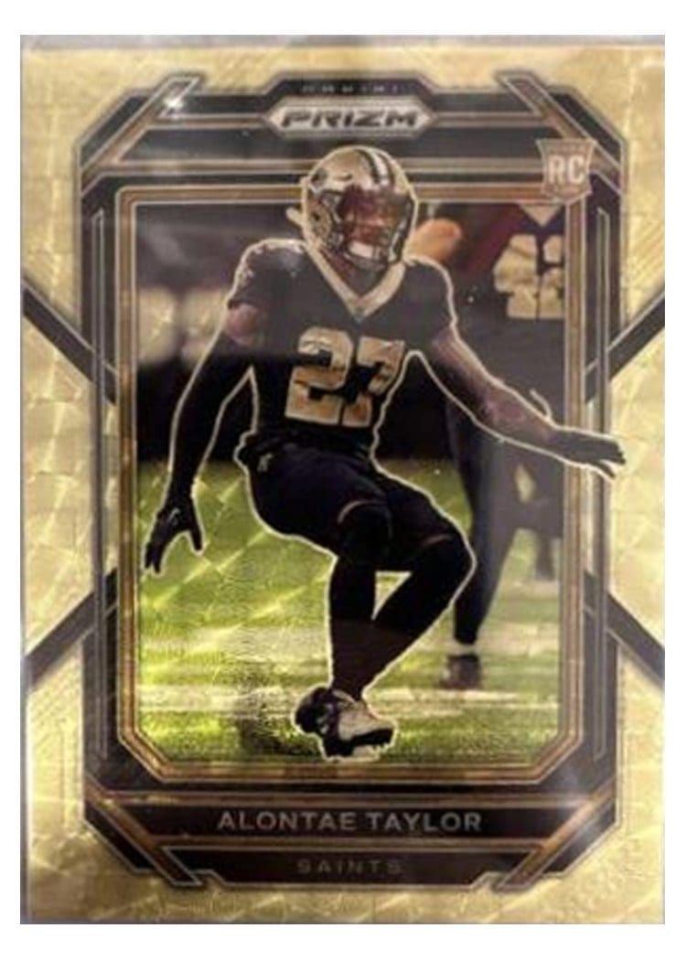 2022 Panini Prizm Base Set Alontae Taylor #392 card