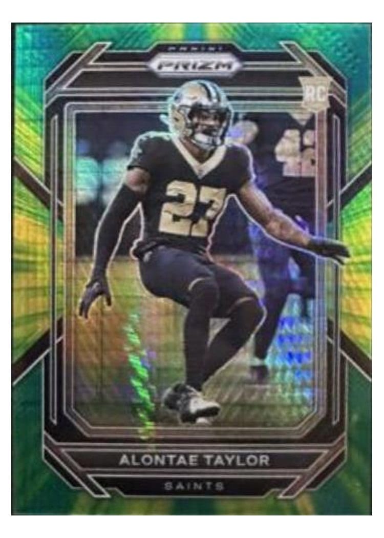 2022 Panini Prizm Base Set Alontae Taylor #392 card