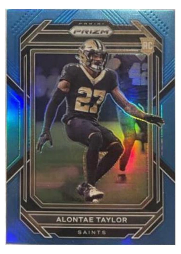 2022 Panini Prizm Base Set Alontae Taylor #392 card