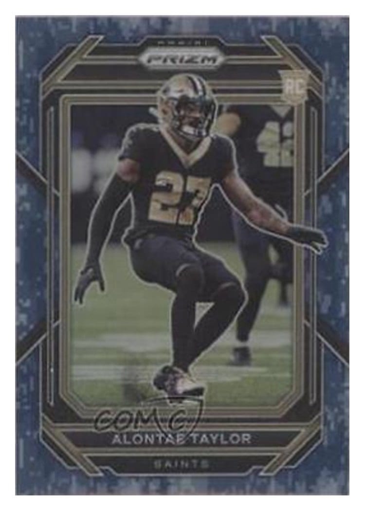 2022 Panini Prizm Base Set Alontae Taylor #392 card