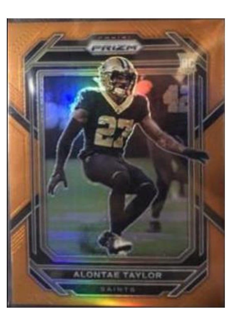 2022 Panini Prizm Base Set Alontae Taylor #392 card