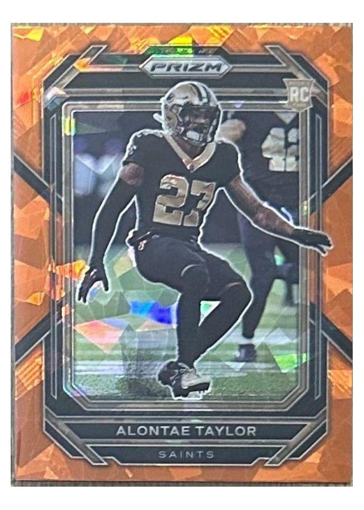2022 Panini Prizm Base Set Alontae Taylor #392 card